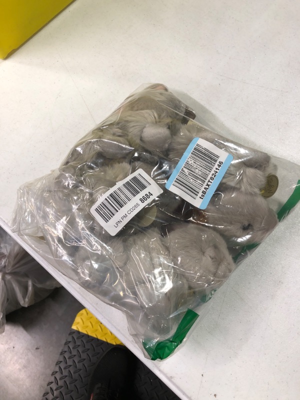 Photo 1 of Aurora® Realistic Miyoni® Angora Bunny Grey Stuffed Animal - Lifelike Detail - Cherished Companionship pack of 5