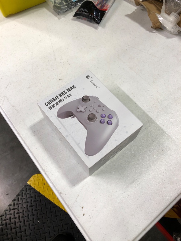 Photo 2 of GuliKit KK3 MAX Controller (No Drift) for Switch/PC/Android/MacOS/iOS with 4 Back Buttons, Hall Joysticks and Triggers, Maglev/Rotor/HD Vibration,1000Hz Polling Rate Grey.