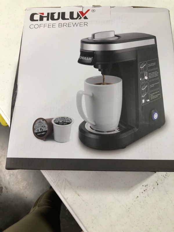 Photo 2 of *** NOT FUNCTIONAL**** SELLING AS PARTS*****
CHULUX Single Serve Coffee Maker for K Capsule and Ground Coffee, Single Cup Coffee Machine, Black