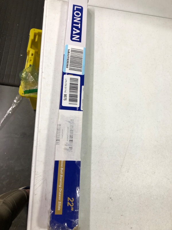 Photo 1 of 1 Pair 22 Inch Side/Rear Mount Soft Close Drawer Slides Full Extension 3 FOLD Drawer Glides - LONTAN 4502S3-22 Drawer Slides Bottom Mount Heavy Duty 100 LB Drawer Runners with Rear Mounting Brackets 22 inch + Brackets 1 Pair