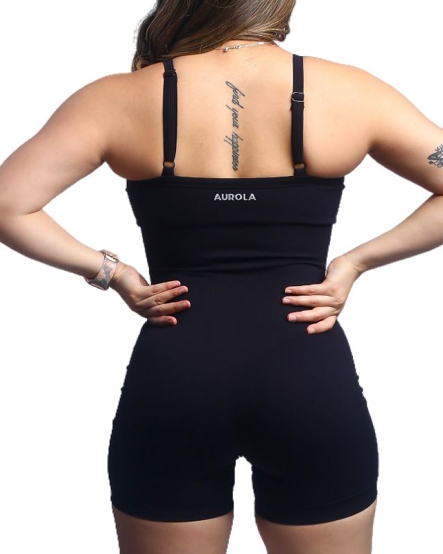 Photo 1 of AUROLA Power Romper for Women Workout Yoga Gym Seamless One Piece Racerback Jumpsuit Tummy Control Padded Sports Bra LARGE SIZE