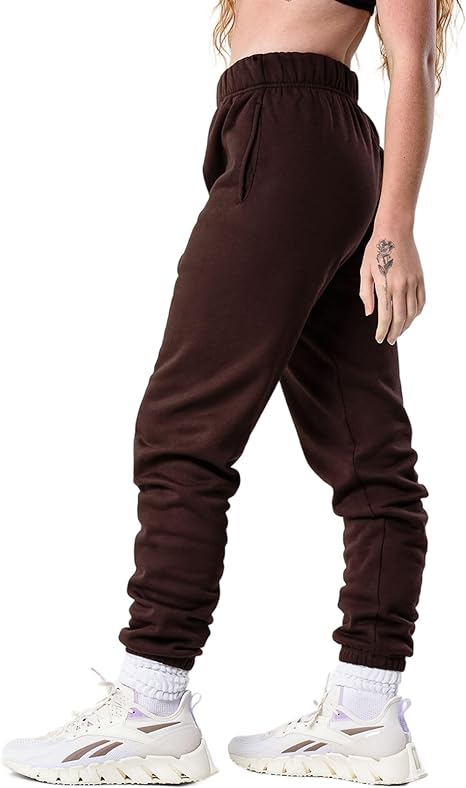 Photo 1 of Kamo Fitness CozyTec High-Waisted Sweatpants for Women Baggy: Comfy Lounge Pants with Pockets Crafted from Soft Thick Fleece LARGE SIZE