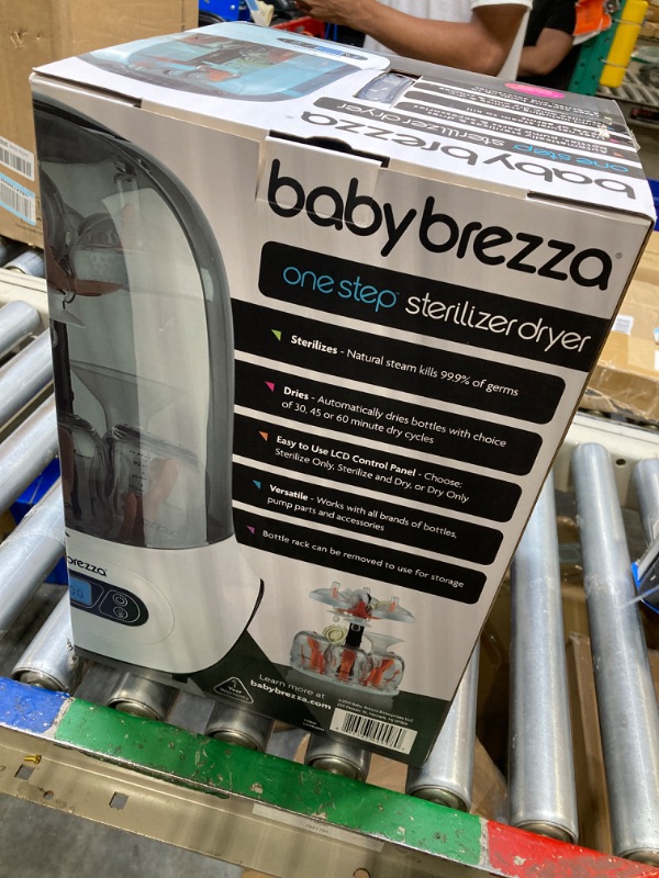 Photo 1 of Baby Brezza Baby Bottle Sterilizer and Dryer Machine – Electric Steam Sterilization - Universal Fit - Pacifiers, Glass, Plastic, and Newborn Feeding Bottles