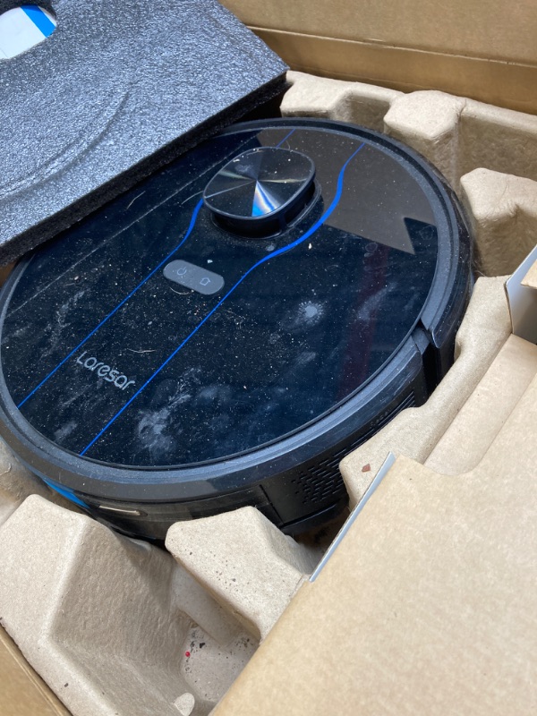 Photo 3 of ***NEEDS TO BE CLEANED*** Robot Vacuum, 3 in 1 Robot Vacuum and Mop with Smart Mapping, Self-Emptying Robotic Vacuum Cleaner Compatible with Alexa, Ideal for Pet Hair, Carpet and Hard Floors