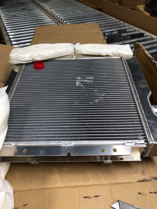 Photo 1 of ColQuee CC259 4 Row Core All Aluminum Radiator+Shroud Fan Compitable for 1964-1966 1965 Ford Mustang Falcon Mercury Comet V8 4.3L 4.7L