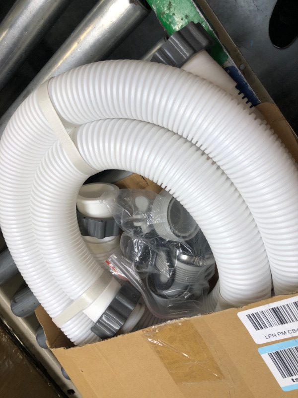 Photo 1 of 29060E Pool Pump Replacement Hoses for Above Ground Pools, Intex Pool Filter Hose 1.5" Diameter 59" Long Connection Accessory for 1500 to 2500 GPH Filter Pump, Sand Filters & Saltwater Systems, 2 Pack