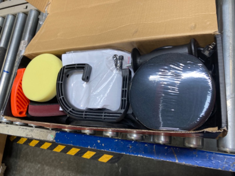 Photo 4 of *** NOT FUNCTIONAL**** SELLING AS PARTS****
****** MAJOR DAMAGED******
Buffer Polisher, SPTA 5-Inch 125mm Dual Action Random Orbital Car Polisher,Car Detailing Kit, 4Pcs 5inch & 4Pcs 6Inch Polishing Pad,Packing Bag for Car Polishing and Waxing--DAPSET-US
