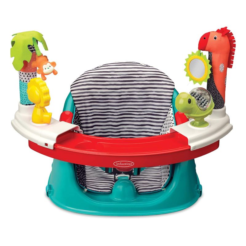 Photo 1 of Infantino 3-in-1 Grow-with-Me Discovery Seat and Booster, Baby Activity Seat, Booster Seat for Dining Table with Removable Tray Multi https://a.co/d/dulHTqB
