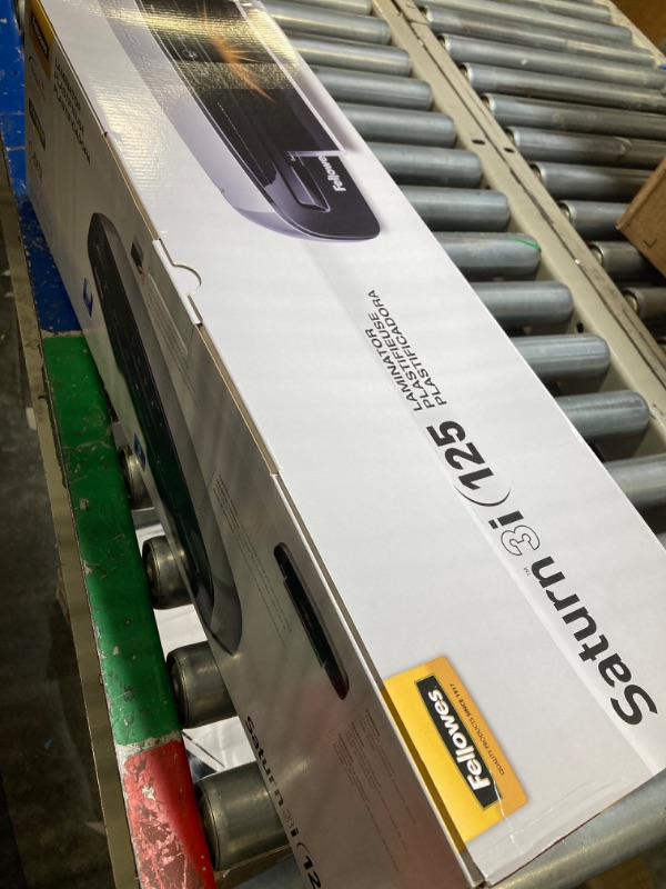 Photo 1 of Fellowes Saturn 3i 125 Thermal Laminator Machine with Self-Adhesive Laminating Pouch Starter Kit, 12.5 inch (5736606) 12.5 Inch Laminator