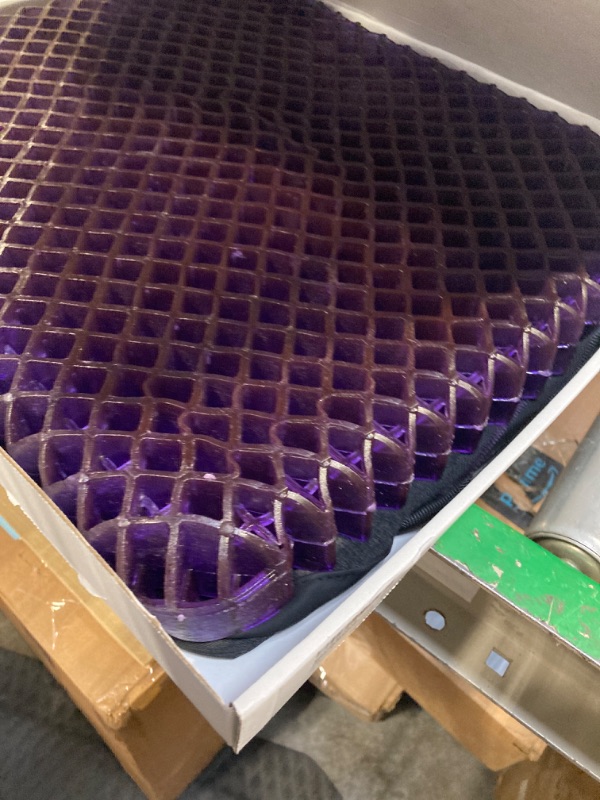 Photo 2 of Purple Royal Seat Cushion - Seat Cushion for The Car Or Office Chair - Temperature Neutral Grid