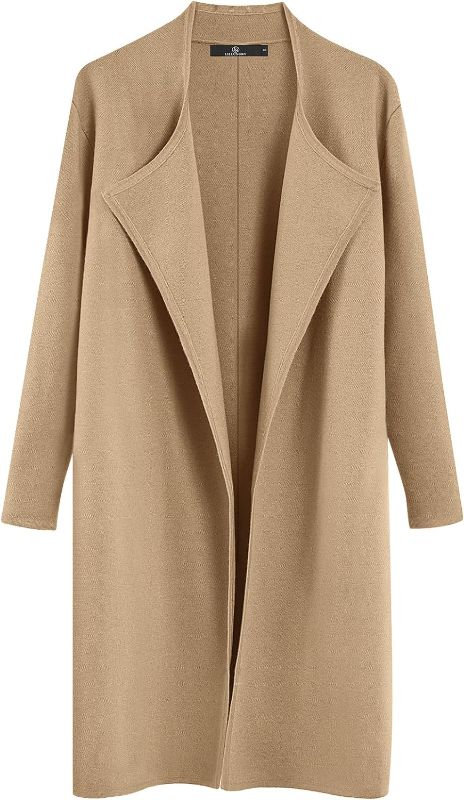 Photo 1 of LILLUSORY Women's Long Wool Cardigan Sweaters Oversized Fall Dressy Coatigan Light Casual Jackets Knit Winter Coats https://a.co/d/45D2J3D