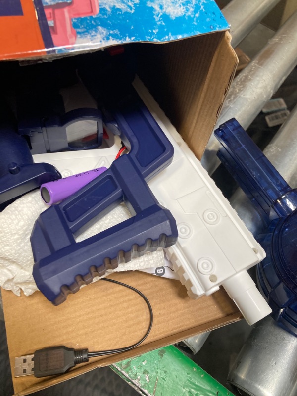Photo 1 of Electric Water Guns - 32 FT Long Range Automatic Water Gun Squirt Gun with 2 Water Tanks?434CC+434CC High Capacity Water Blaster Water Guns Continuous Launch 50min Water Squirt Guns for Adults & Kids Bblue
