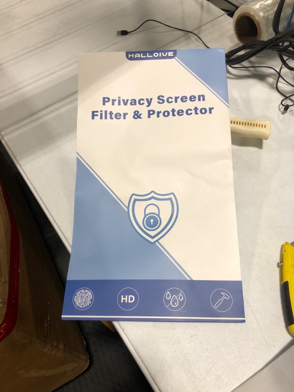 Photo 2 of Computer Privacy Screen 23.8 inch, Removable 16:9 Aspect Ratio Widescreen Monitor,Eye Protection Anti Glare Blue Light Slide Mount Tabs Cover Screen Protector for Privacy Screen Filter 23.8 in 23.8 Inch (Diagonal) - 16:9 Aspect Ratio