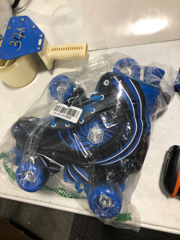 Photo 1 of New! Epic Rock Candy Quad Roller Skates w/ 2 Pr. Laces (Black & Blue)
 size5