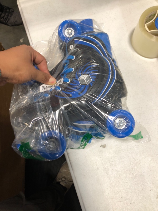 Photo 1 of New! Epic Rock Candy Quad Roller Skates w/ 2 Pr. Laces (Black & Blue)
 size5