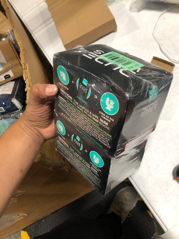 Photo 1 of DUDE Wipes - On-The-Go Flushable Wipes - 2 Pack, 60 Wipes - Mint Chill Extra-Large Individually Wrapped Adult Wet Wipes with Eucalyptus & Tea Tree Oil - Septic and Sewer Safe Mint 30 Count (Pack of 2)