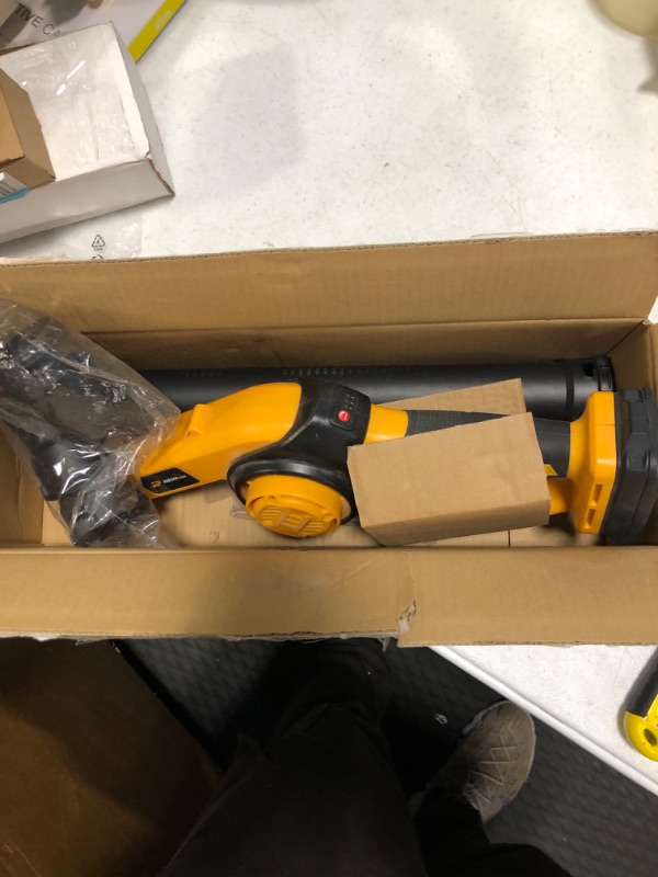 Photo 3 of **MISSING BATTERY***HEINPRO Mini Cordless Leaf Blower Up to 200MPH for Dewalt 20V Max Battery Electric Leaf Blower Cordless 3 Speeds Mode Leaf Blowers Battery Powered for Lawn Care, Patio, Leaves (Tool Only)