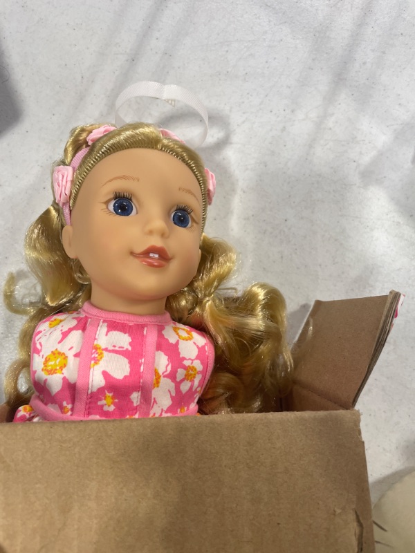 Photo 2 of Bumbleberry Girls 15001 Kids Brinley Girl Doll, Blonde, 15"