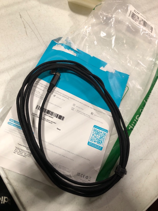 Photo 1 of AINOPE 100W USB C to USB C Cable 10FT, USB C Charger Cable, USBC to USBC Cable Fast Type C Cable Fits for iPhone 15 Pro Max Plus, MacBook Air/Pro, iPad Pro, Samsung Galaxy S23, Black, Right Angle