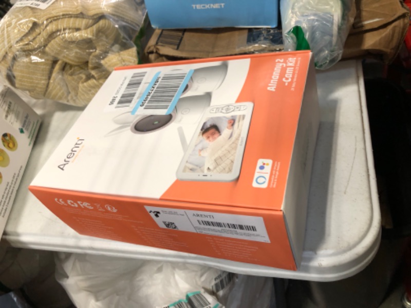 Photo 1 of ARENTI Video Baby Monitor, Audio Monitor with Two 2K Ultra HD WiFi Cameras,5" Color Display,Night Vision,Cry Detection,Motion Detection,Auto Traking,Temp & Humidity Sensor,Two Way Talk,App Control