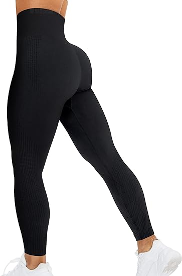 Photo 1 of HIGORUN Women Seamless Leggings Smile Contour High Waist Workout Gym Yoga Pants L