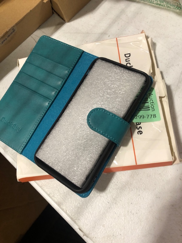 Photo 1 of for iPhone 11 Genuine Leather Wallet case ?RFID Blocking??4 Credit Card Holder??Real Leather? Flip Folio Book Phone case Protective Cover Women Men for iPhone 11 case Blue Green
