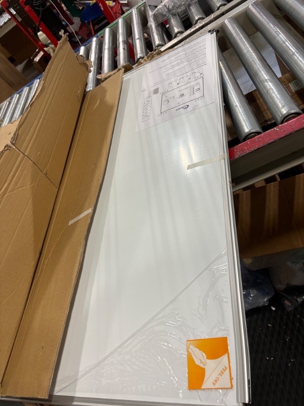 Photo 1 of XBoard Magnetic Whiteboard 48 x 36 Dry Erase Board Set- Single-Sided White Board 4 x 3 with 3 Dry Erase Markers & 4 Push Pin Magnets Packed Single Box 48" x 36"