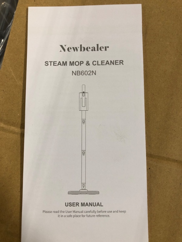 Photo 4 of Newbealer Steam Mop & Detachable Handheld Cleaner, 250ml 1200W Powerful Floor Steamer, 3 Adjustable Levels for Carpet Laminate Hardwood Grout, with Carpet Glider, 7 Multi-purpose Accessories & 2 Pads