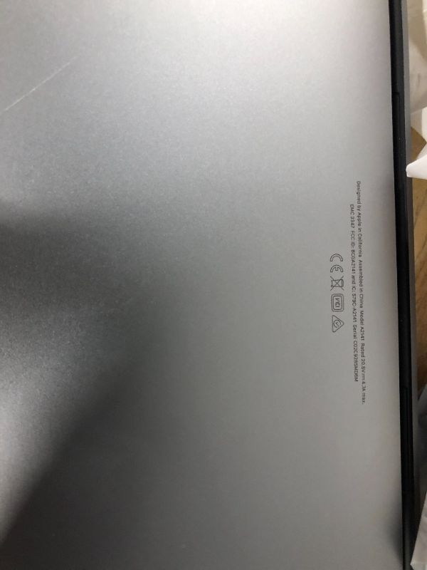 Photo 7 of ****NONFUNCTIONAL/DOES NOT WORK***DAMAGED*****Late 2019 Apple MacBook Pro with 2.6GHz Intel Core i7 (16 inch, 16GB RAM, 512GB) Space Gray (Renewed)