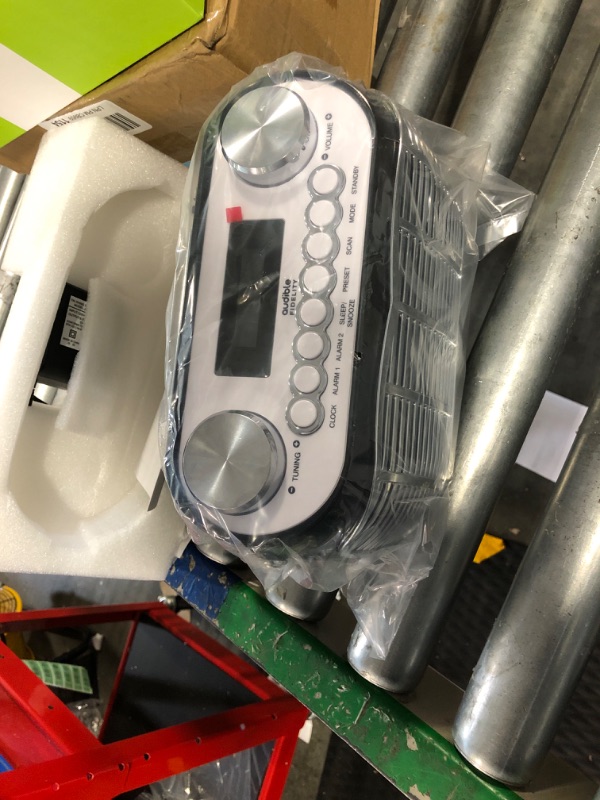 Photo 1 of AM FM Portable Radio, Battery Operated or AC Powered Retro Portable Radios with Best Reception, Vintage Clock Radio with Dual Alarms, Plug in Wall Transistor Radio, Shortwave AM/FM Radios for Home Black