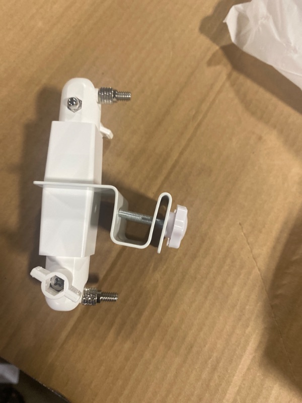 Photo 1 of 2 in 1 Gutter Mount for Arlo Cameras, Reolink Cameras, eufycam and Arlo Solar Panel, Wyze Solar Panel, Reolink Solar Panel for Maximum Sunlight and Wider View(1Pack,White)