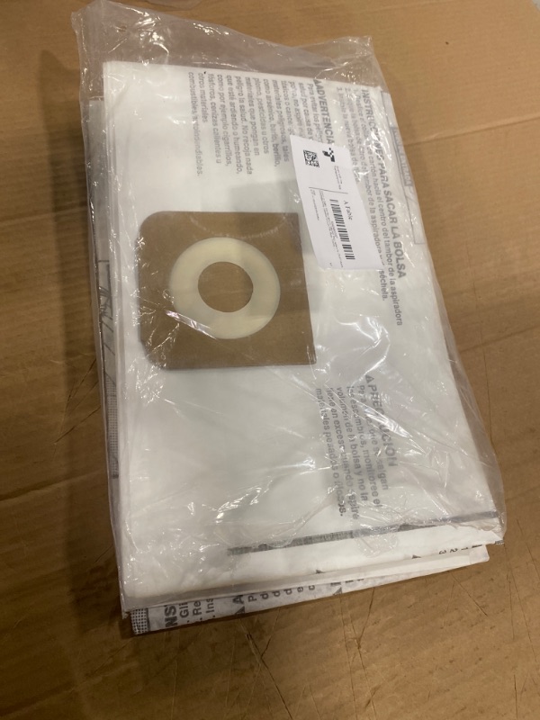 Photo 1 of A Fable 16 and 20 Gallon Wet/Dry Vacuum Collection Bags replace for Craftsman ?rriged shop vec CMXZVBE38749, Universal Vacuum Filter Bags, 3 packs
