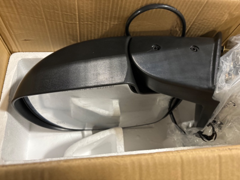 Photo 2 of A-Premium Passenger Side Power Door Mirror - Compatible with Chevy Silverado 1500 2500 HD 3500 Classic, Tahoe, Suburban 1500 2500 & GMC Sierra 1500 - Heated Manual Folding Outside Rear View Mirror Right Passenger Side