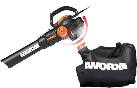 Photo 1 of **PART ONLY**/**NO REFUND** WORX 12 Amp TRIVAC 3-in-1 Electric Leaf Blower/Mulcher/Yard Vacuum - WG512
