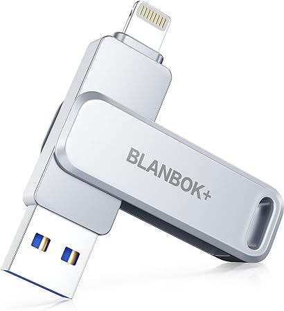 Photo 1 of BlankBox MFi Certified 128GB Photo Stick for iPhone Flash Drive,USB Memory Stick Thumb Drives High Speed USB Stick External Storage Compatible for iPhone/iPad/Android/PC
