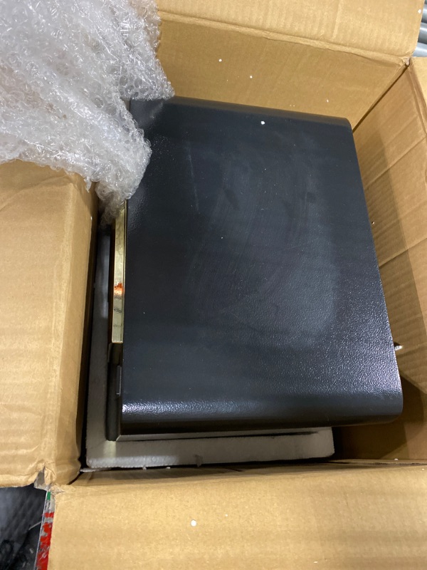 Photo 1 of 1.2 Cub Biometric Safe Box Fireproof Waterproof, Home Safes with Fingerprint Lock & Digital Keypad, Fireproof Safe Box for Money Cash Jewelry Document