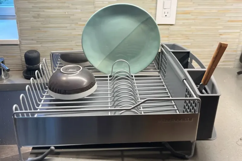 Photo 1 of KitchenAid Full-Size Dish Rack Review: Sturdy, Spacious, and Durable