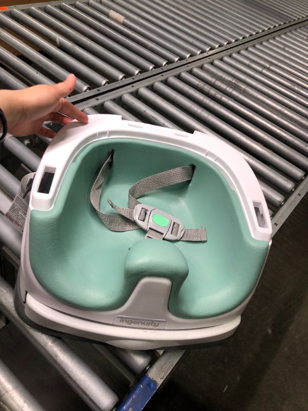 Photo 1 of Bumbo Multi Seat 3-in-1 Baby & Toddler Convertible Non-Slip Floor, High Chair, & Booster Seat Combo w/Removable Tray and Buckle Strap, Hemlock Green