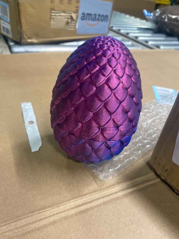 Photo 3 of 3D Printed Dragon-Flying Articulated Dragon|3D Printed Dragon Eggs with Dragon Inside|Eco-Friendly Crystal Dragon-Mystery Dragon Egg,Adults Fidget Toys for Autism ADHD (Flying Dragon/Laser Purple)