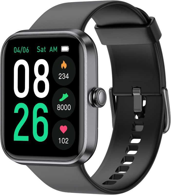 Photo 1 of 
EURANS Smart Watch 45mm, AMOLED Fitness Watch with Heart Rate/Sleep Monitor Steps Calories Counter, IP68 Waterproof Activity Tracker Compatible with Android iOS