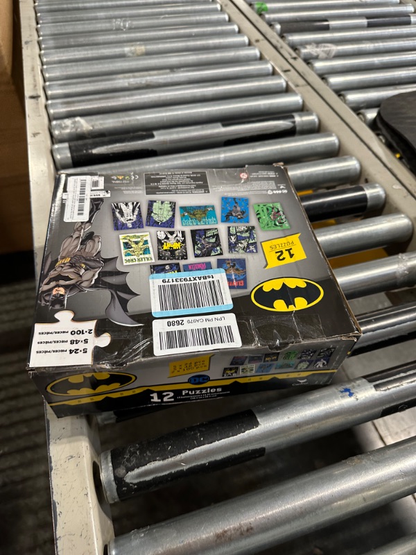 Photo 1 of Batman Jigsaw Puzzle 12 Pack Bundle for Kids, Boys - Batman Puzzles for Kids Ages 4-8 Plus Stickers, More | 24, 48, 100 Pc Batman Puzzles Toys Games Party Supplies