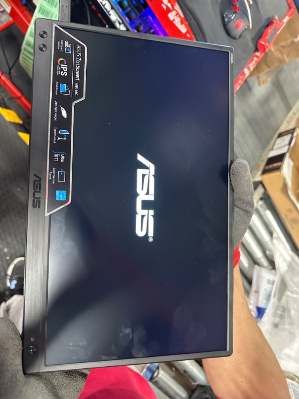 Photo 6 of ASUS ZenScreen 15.6” 1080P Portable USB Monitor (MB16ACV) - Full HD, IPS, USB Type-C, Eye Care, Kickstand, for Laptop, PC, Phone, Console, Anti-Glare Surface, 3-Year Warranty,BLACK 15.6" IPS FHD USB Type A & C