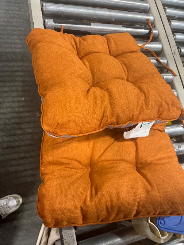 Photo 1 of **MISSING ONE** Love's cabin Memory Foam Chair Cushions Set of 4, Outdoor/Indoor Chair Pads for Dining Chairs 4 Pack, Seat Cushions for Kitchen, Dining Room, Office, Patio Chairs, 16x16 Terracotta
