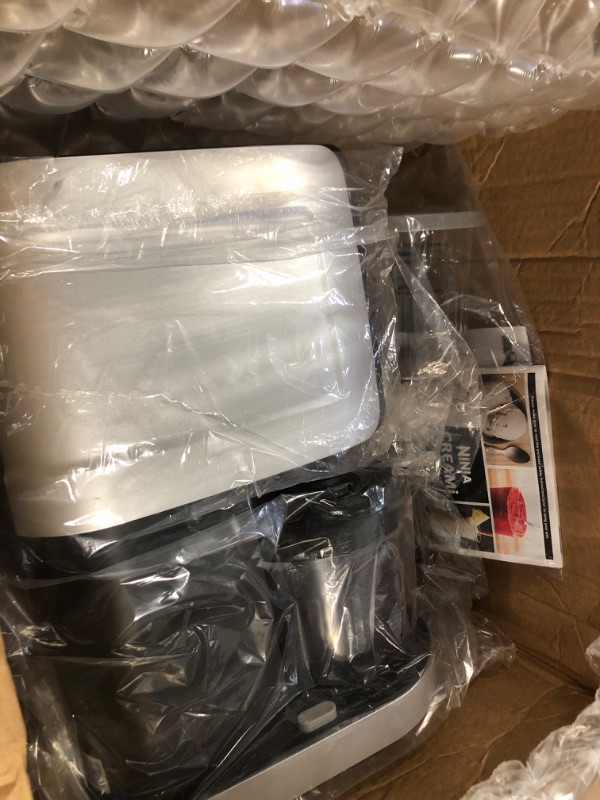 Photo 1 of Ninja NC501 CREAMi Deluxe 11-in-1 Ice Cream & Frozen Treat Maker for Ice Cream, Sorbet, Milkshakes, Frozen Drinks & More, 11 Programs, with 2 XL Family Size Pint Containers, Perfect for Kids, Silver 11 Functions + (2) 24 oz. Pints