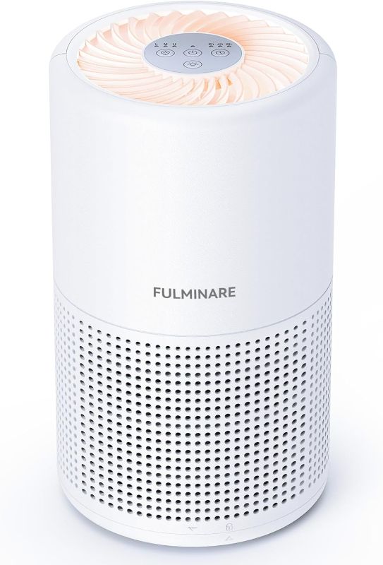 Photo 1 of **MISSING CHARGER** Air Purifiers for Bedroom, FULMINARE H13 True HEPA Air Filter, Quiet Air Cleaner With Night Light,Portable Small Air Purifier for Home, Office, Living Room
