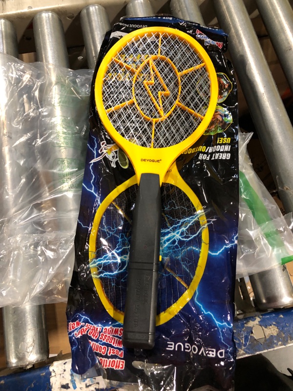 Photo 1 of DEVOGUE® Electric Fly Swatter Bug Zapper Battery Operated Flies Killer Indoor & Outdoor Pest Control Mosquito and Insect Catcher Racket