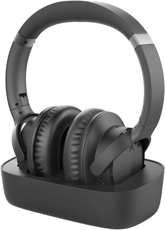 Photo 1 of Avantree Ensemble - Wireless Headphones for TV Watching with Charging Dock, Easy Setup & Comfortable Fit for Seniors, 35hrs Playtime Bluetooth Headset, Compatible with All TVs, No Lip-Sync Delay
