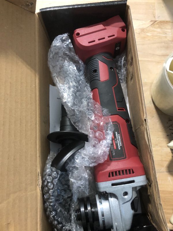 Photo 4 of MtiolHig Cordless Angle Grinder for Milwaukee 18v Battery, 8500RPM Variable Speed Brushless 4 1/2'' Angle Grinder for Milwaukee Tools Without Grinding & Cutting Wheels for Polishing and Rust Removal 1pc Grinder for Milwaukee 18v Battery