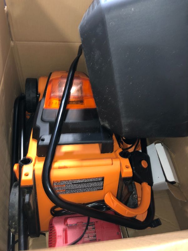 Photo 5 of **HEAVILY USED** LawnMaster 24VMWBL 24V Max 13-inch Cordless Lawn Mower and Cordless Leaf Blower Combo with 2x4.0Ah Batteries and Charger
