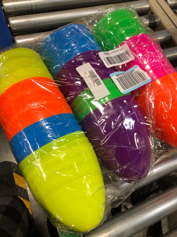 Photo 1 of 18 Pcs 8 Inch Jumbo Easter Eggs Large Fillable Colorful Easter Egg Giant Plastic Empty Easter Egg for Egg Hunt Party Favors Toys, 6 Colors